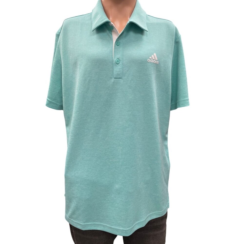 Adidas Men's Mint Green Polo Shirt Size M SKU 1131